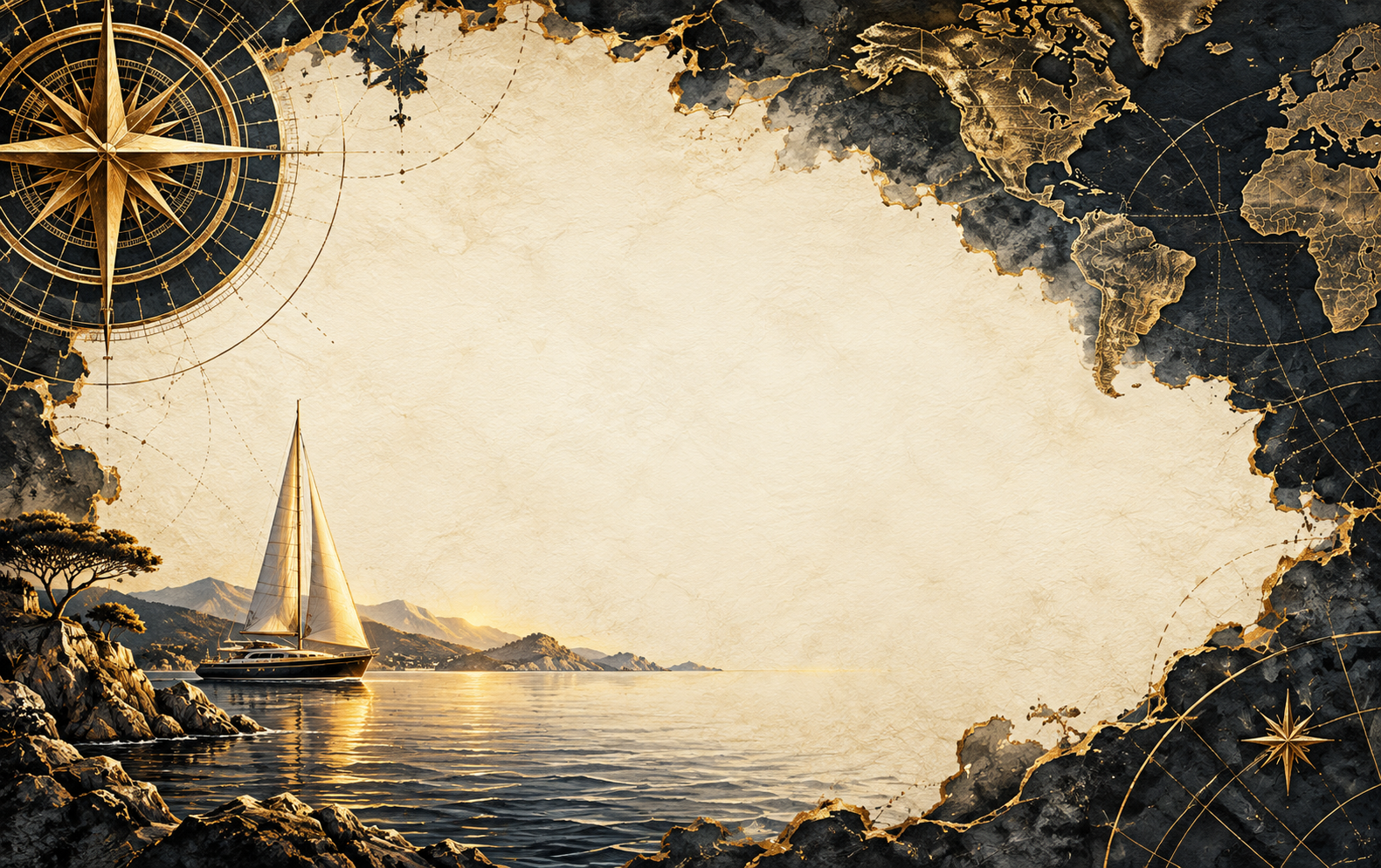 Premium Black & Gold back background