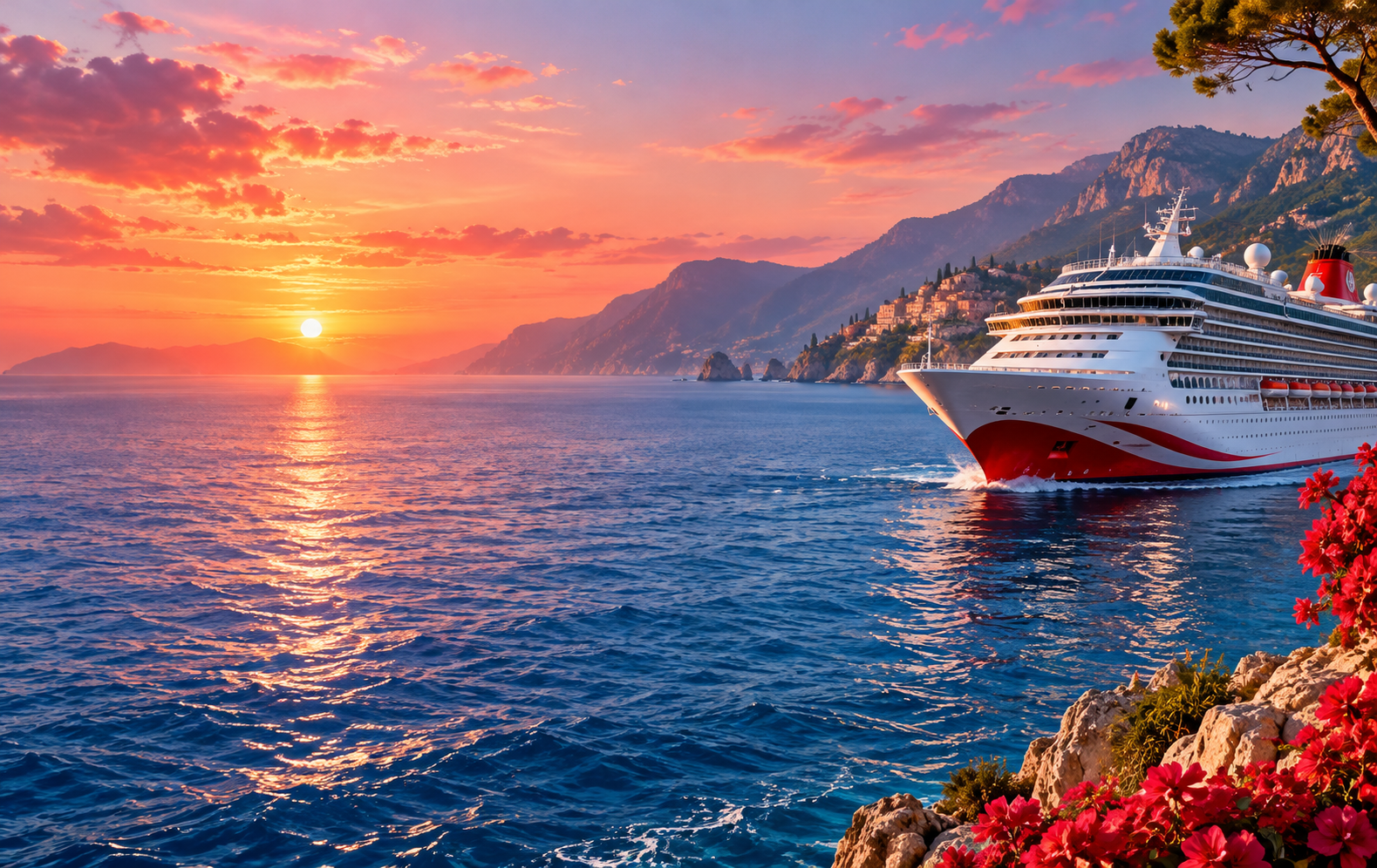 Scarlet Seas · Voyage Concept front background
